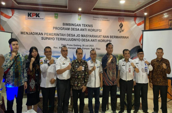 BIMBINGAN TEKNIS PROGRAM DESA ANTI KORUPSI DESA PULAU GADANG KECAMATAN XIII KOTO KAMPAR