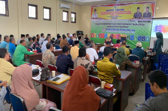 RAPAT TEKNIS PENYELENGGARAAN PEMERINTAHAN DESA BAGI PENJABAT KEPALA DESA SE- KAB. KAMPAR TAHUN 2024