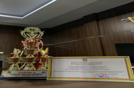 DINAS PMD KAB. KAMPAR MENDAPAT PENGHARGAAN JUARA 2