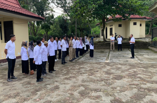 Apel Pagi dan Pegawai Baru Dinas PMD Kab. Kampar