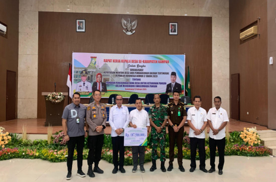 Kepala Desa se- Kabupaten Kampar Ikuti Rapat Kerja Penggunaan Dana Desa untuk Ketahan Pangan