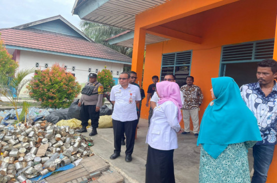 Wakil Bupati Kampar meninjau Proses Penilaian, Perkembangan serta Lomba Desa di Desa Tanjung Sawit