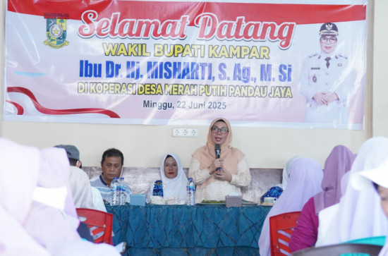 Wabup Resmikan Koperasi Merah Putih Pandau Permai, Desa Pandau Jaya