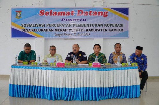 Sosialisasi Percepatan Pembentukan Koperasi Merah Putih Digelar di Kecamatan Tambang