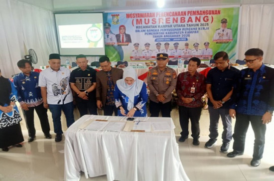 Musrenbang di Kecamatan Kampar Utara Terima Aspirasi Skala Prioritas