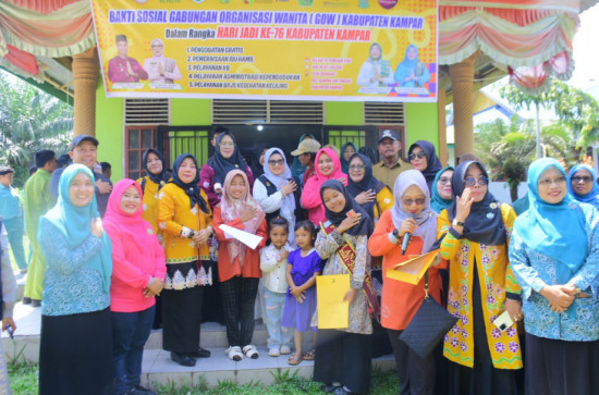 Ketua TP PKK Kampar Buka Bakti Sosial,Pemeriksaan Kesehatan, Pelayanan Kependudukan & BPJS Kesehatan